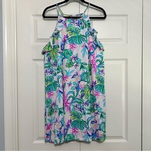 Lilly Pulitzer Billie Ruffle Dress in Amethyst Tint Mermaid in the Shade Size XL